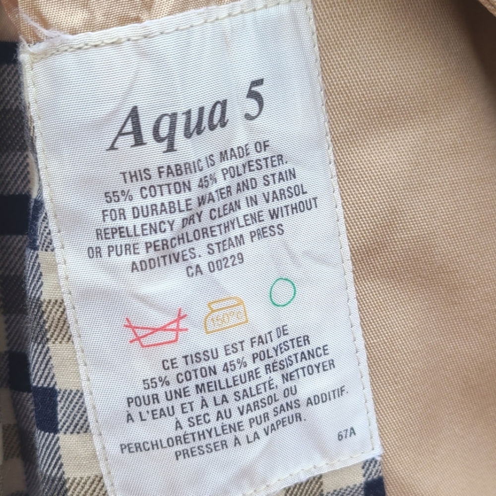 Vintage Aquascutum Trench freshly drycleaned - Picture 10 of 15